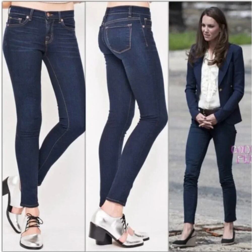 J Brand Starless Dark Wash Skinny Jeans Sz 28 NWOT Mid Rise Preppy Premium
